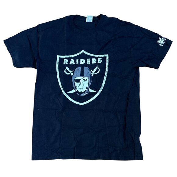 Raiders NFL Bud Light Sponsor Black Shirt L Jerzees 100% Cotton - Picture 1 of 7